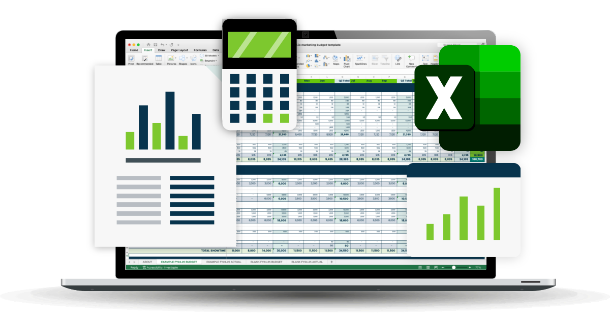 SaaS Marketing Budget Excel Template theorytwenty7 marketing